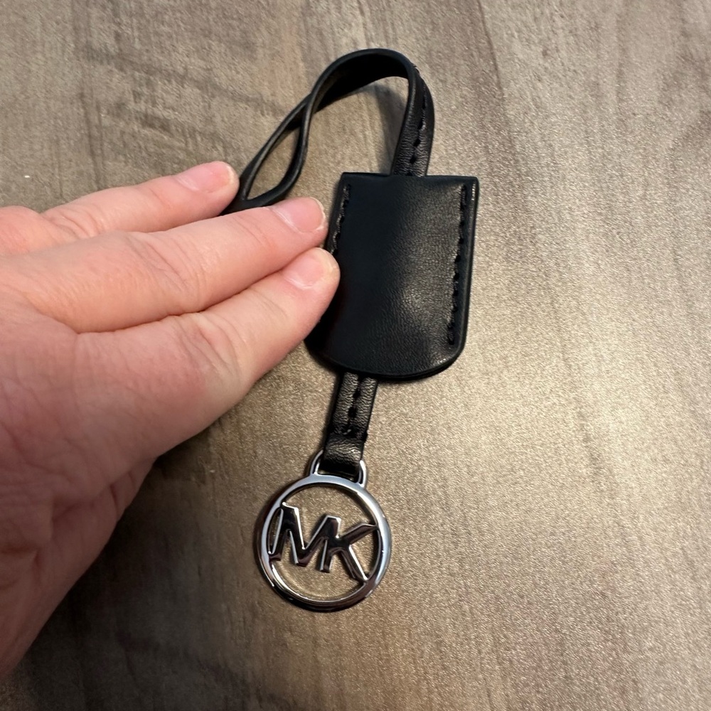 Michael Kors Black and Silver Tag New